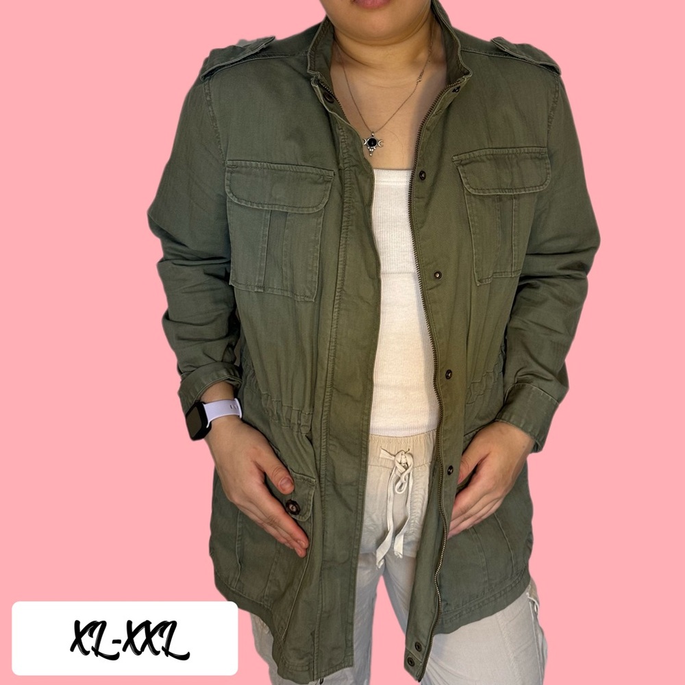 Women’s Green/ Kakhi military jacket XXL